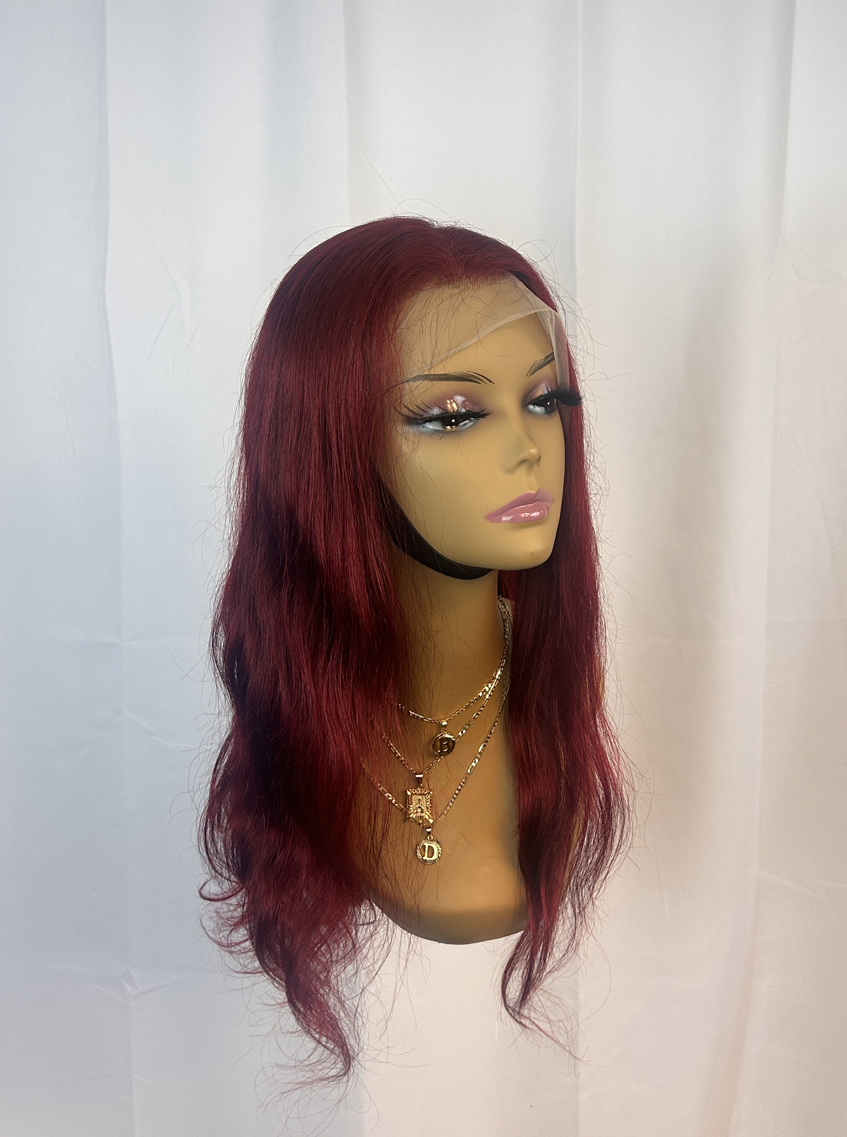 BURGUNDY LACE FRONTAL WIG