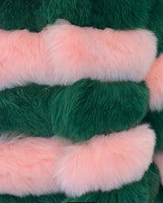Fox fur Hooded Cropped Coat