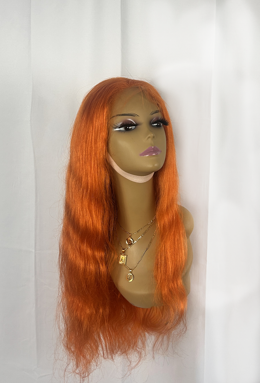 Orange Frontal Wig